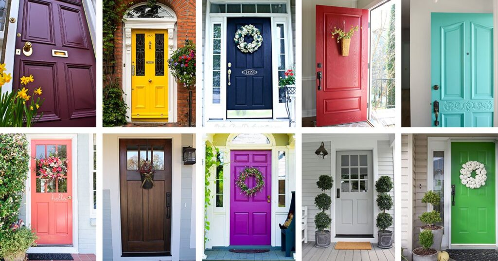 colored composite doors in Cardiff